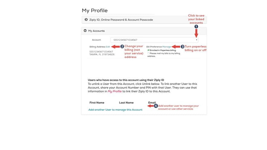 Account changes