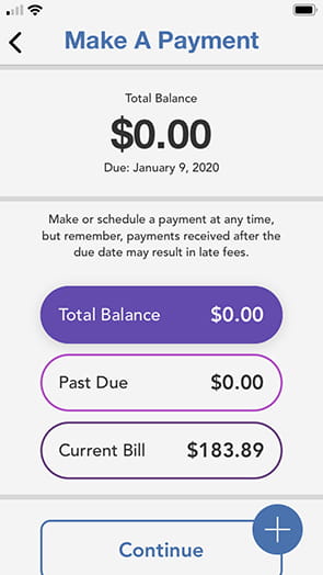 Make a payment from the MyFrontier App