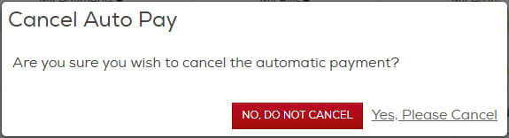 Click Yes, Please Cancel to confirm.