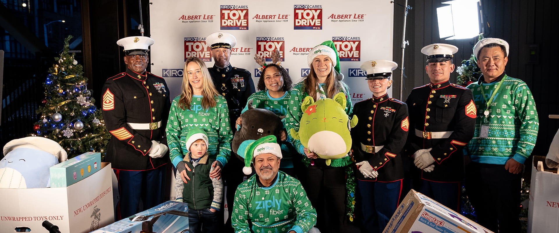 Ziply Fiber volunteers filled more than 12 vans with gifts for children in need during the 2024 toy drive. 