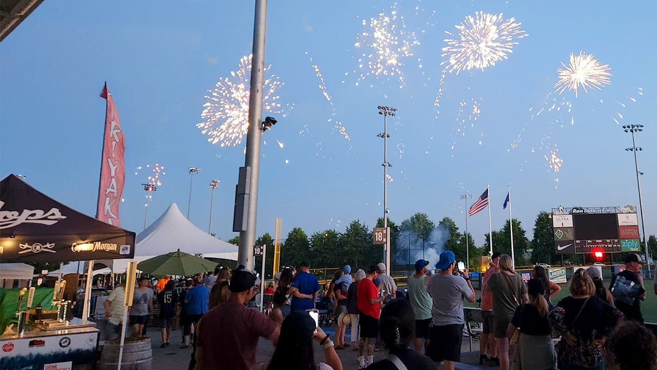 Fireworks celebrating Hillsboro