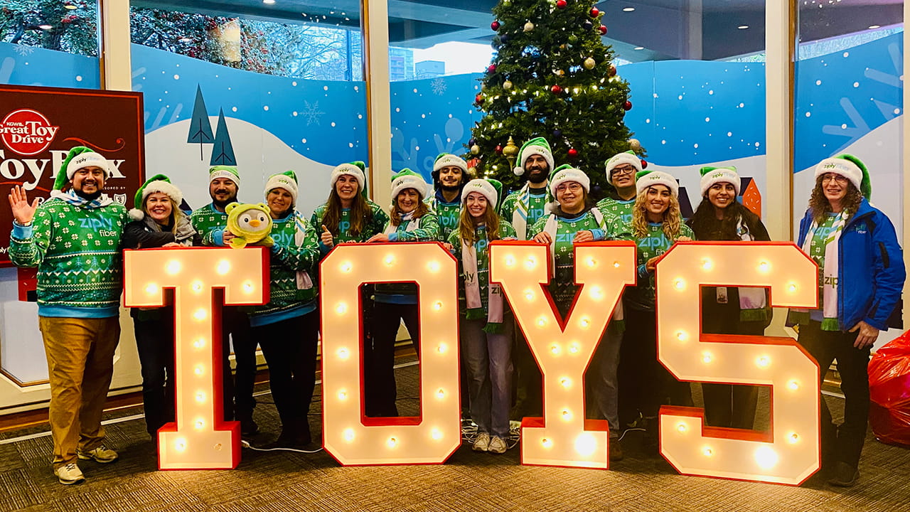 Toys for Tots fundraiser is an example of Ziply Fiber giving back