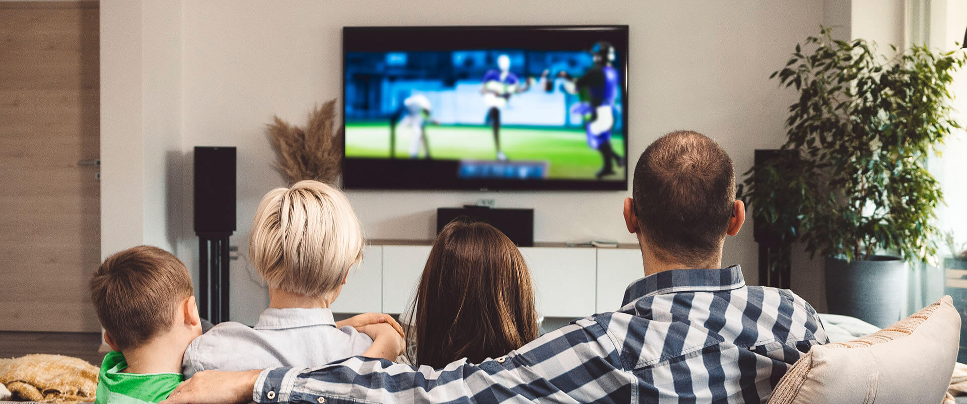 A family streaming TV. Discover the benefits of cutting the cord and streaming vs. cable. 
