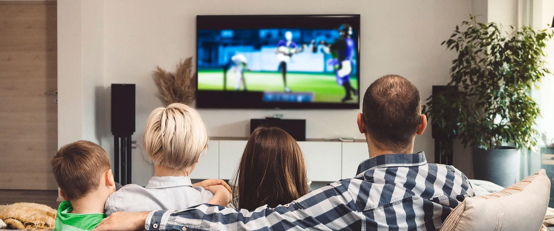 A family streaming TV. Discover the benefits of cutting the cord and streaming vs. cable. 