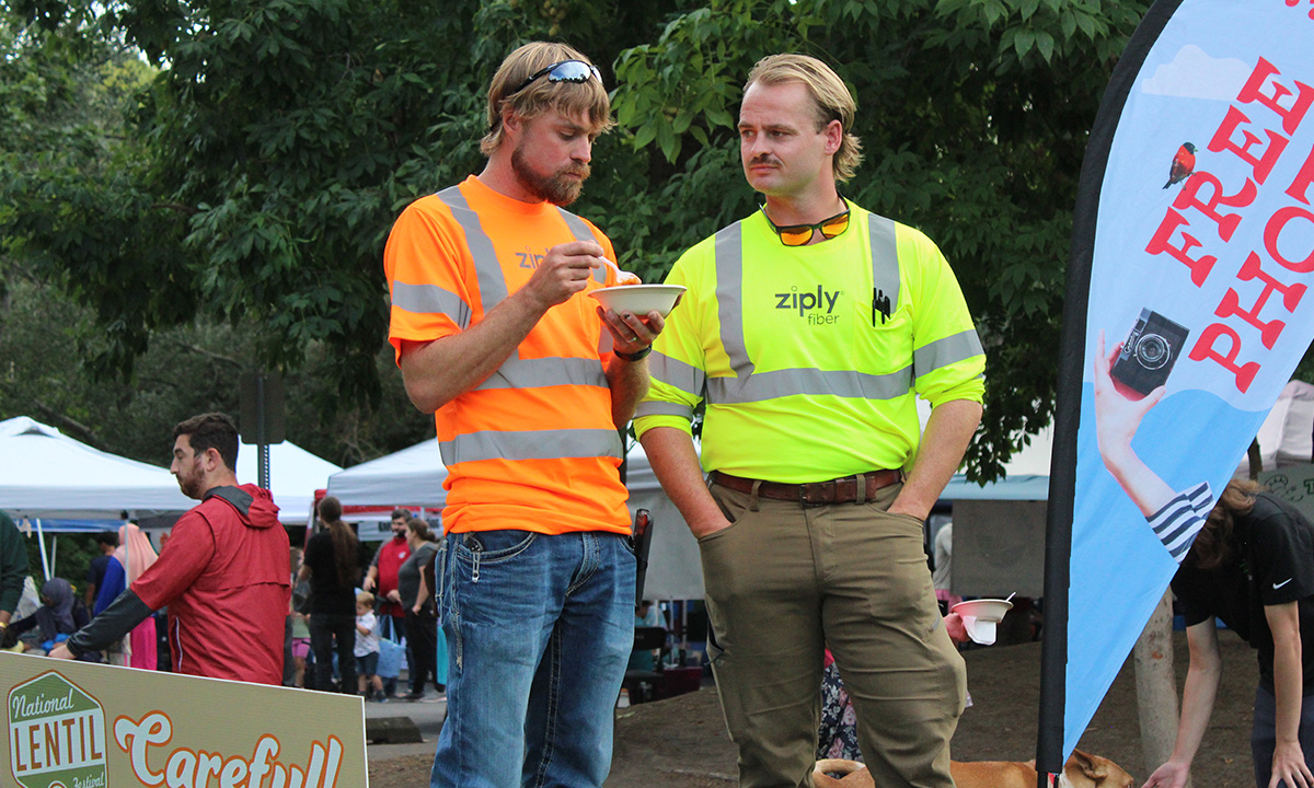 Pullman Lentil Festival Ziply workers