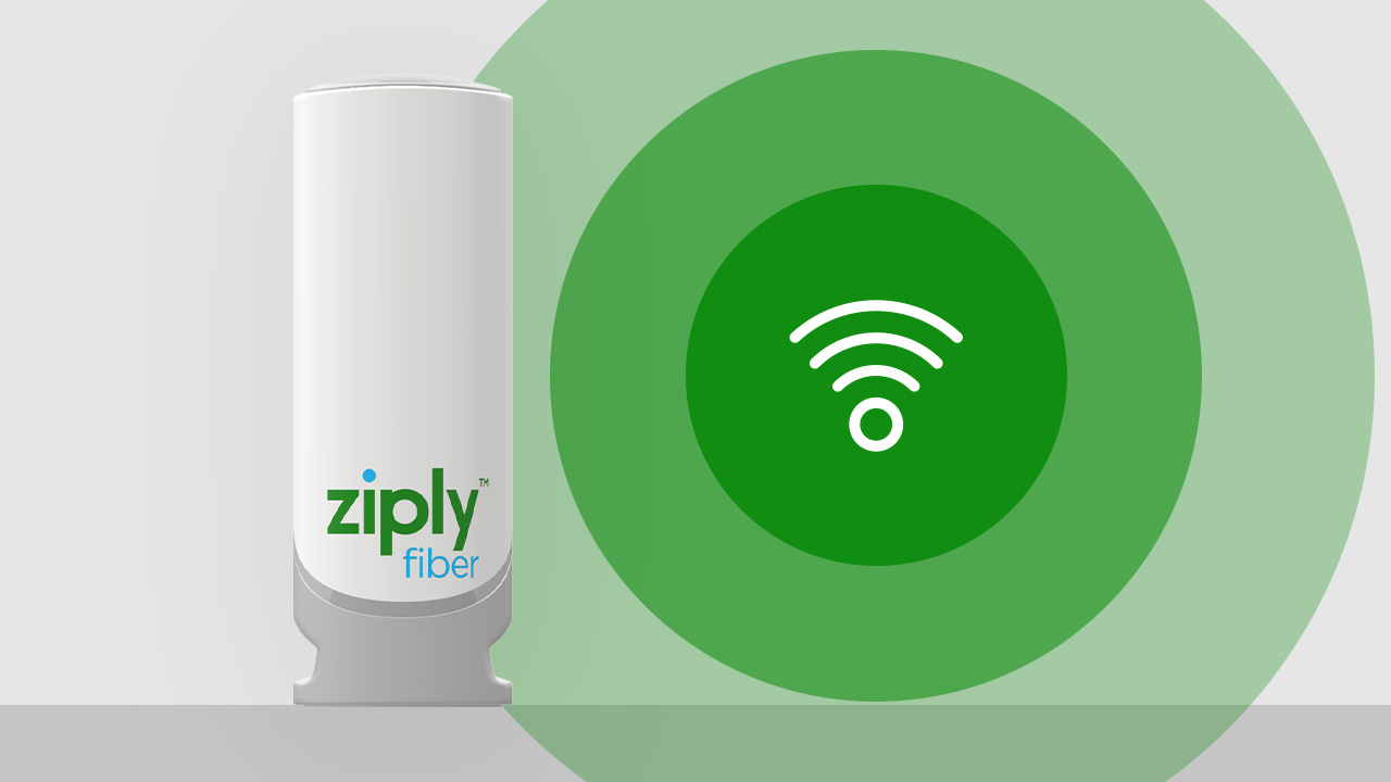 Ziply Fiber WiFi extender that ensures every room of your home benefits from fast fiber internet