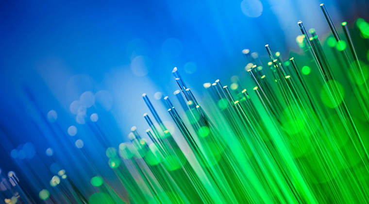 spliced fiber internet cable