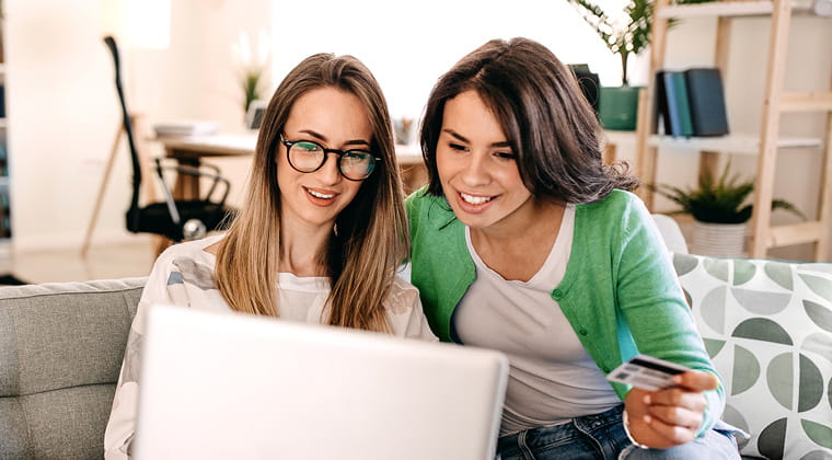 Two people using Ziply Fiber internet