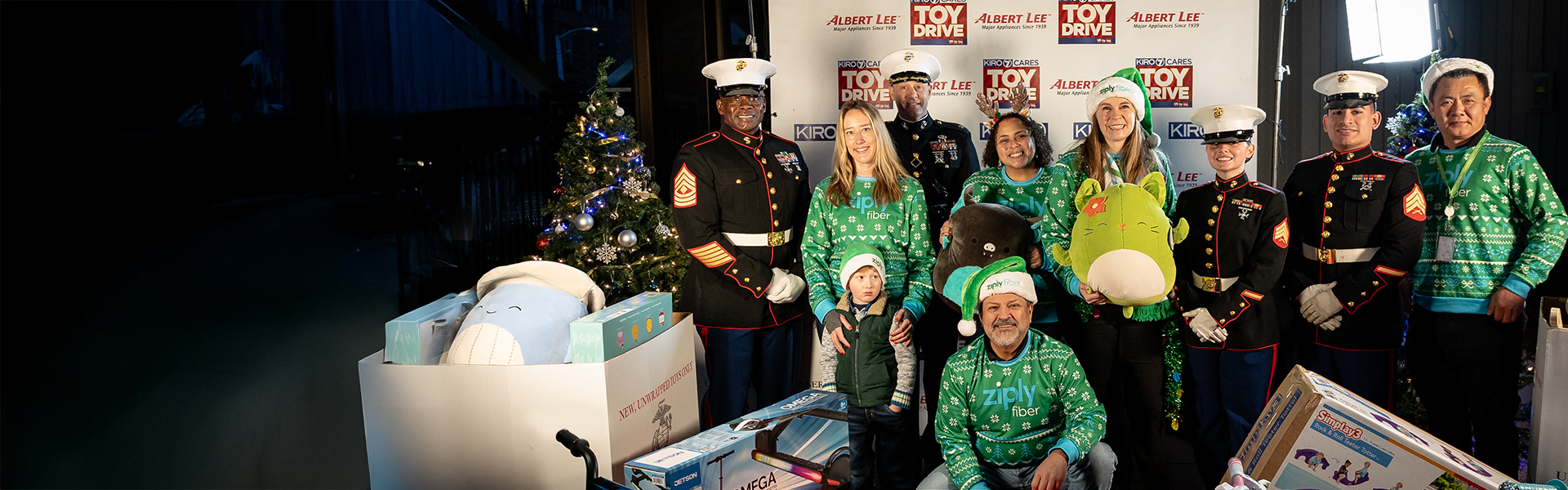 Ziply Fiber spreading holiday cheer during the 2024 toy drive