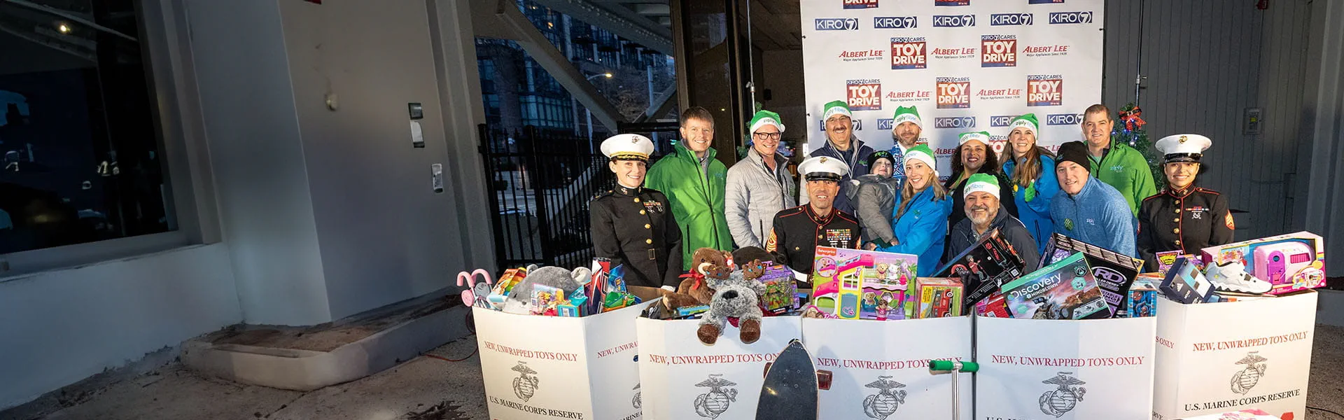 Boxes upon boxes overflowing with toys for kids in need. It feels good to give a lot during Ziply Fiber's toy drive! 